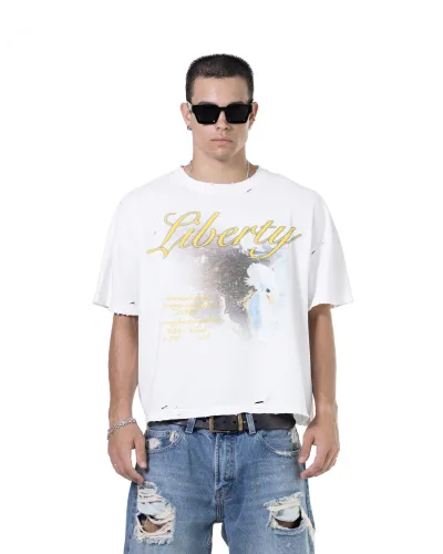 SS26 LIBERTY T-SHIRT - WHITE