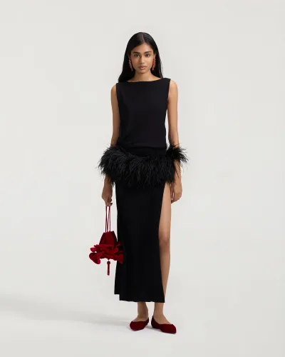 Ceremony Two Slit Dress
