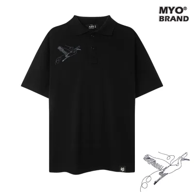 Áo Polo Form Rộng MYO Thêu CRANE
