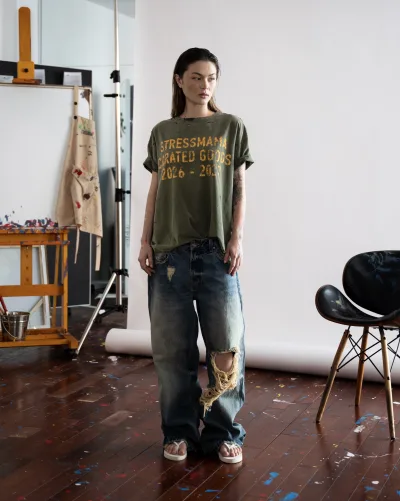 SSMA CURATED WASHED T-SHIRT - GREEN