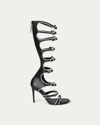 Eclipse Ribbon-trim Knee-high Boots