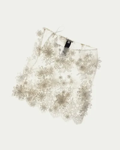Impasto Embroidered Midi Skirt
