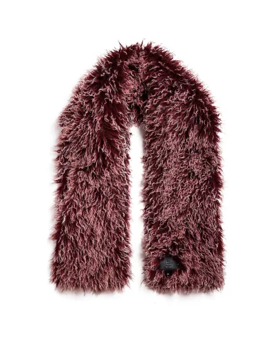 RUBY RED PSY FAUX FUR SCARF