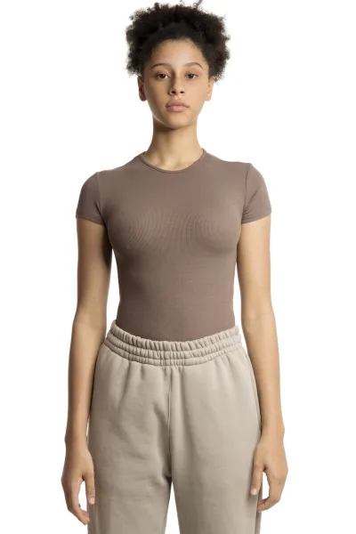 ALMOS BODYSUIT - DARK BROWN