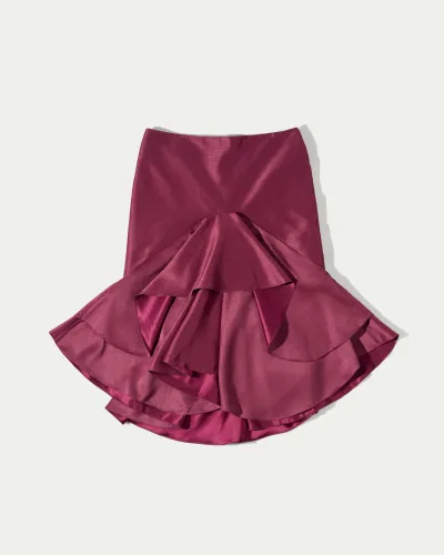 Petalstack Layer Midi Skirt