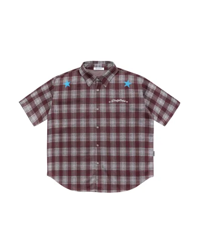 Áo Sơ Mi DirtyCoins Bluestar Check Shirt