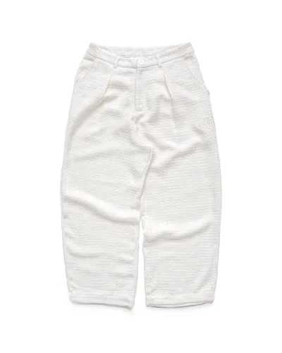SS25 TWEED PANTS - WHITE