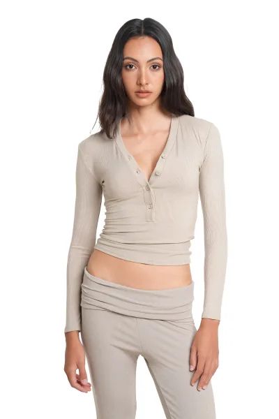 IREN TOP - TAUPE