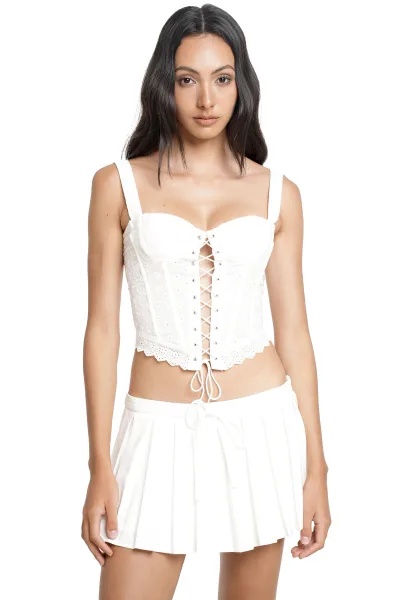 DAISY CORSET - WHITE