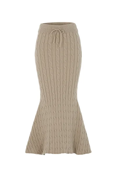 DEMI SKIRT - LIGHT BROWN