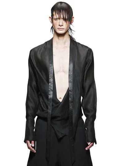MEN’S DEEP PLUNGE BLOUSE