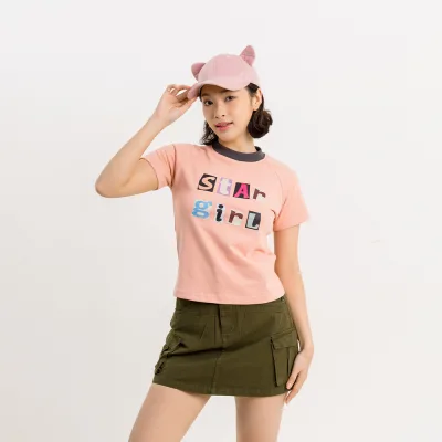 ÁO THUN NỮ - TOTODAY - STAR GIRL