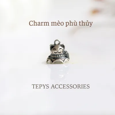 Charm mèo phù thủy
