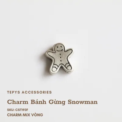 Charm Bánh Gừng Snowman