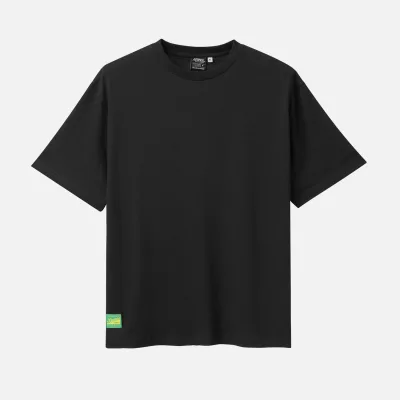 Basic Tee - Branding Label - Caviar Black