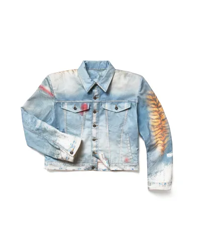 GOTHIC GATE PRINTED TRUCKER JACKET