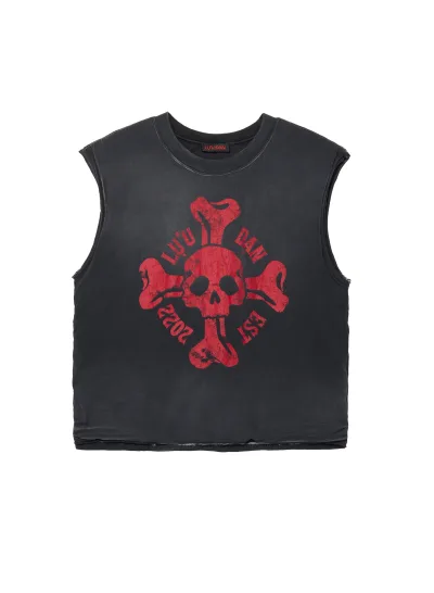 WADDED SLEEVELESS TEE