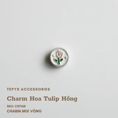 Charm Hoa Tulip Hồng