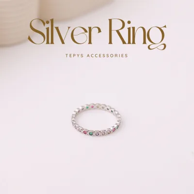 Nhẫn Rainbows-Round Silver - 9N085