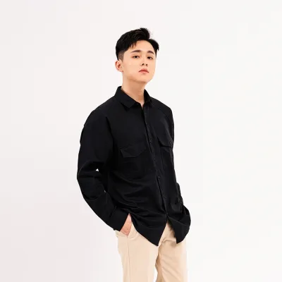ÁO SƠ MI NAM - TOTODAY - BASIC RAGLAN SLEEVE SHIRT