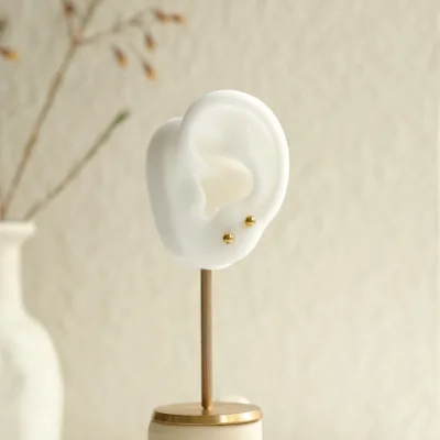 Gold Point Earring