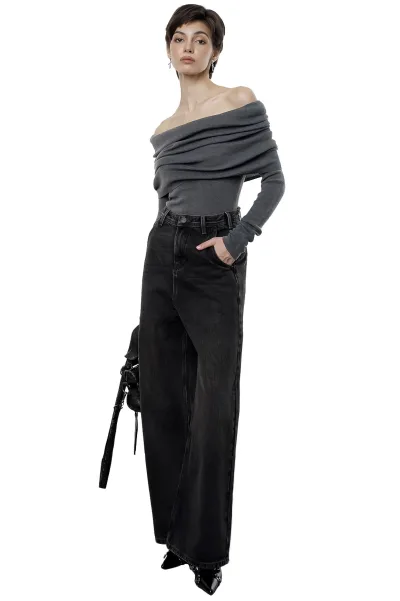 REBECCA TOP - GREY
