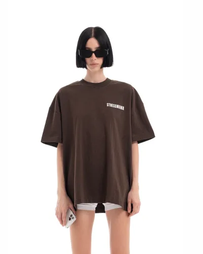 FW25 BASIC T-SHIRT - BROWN