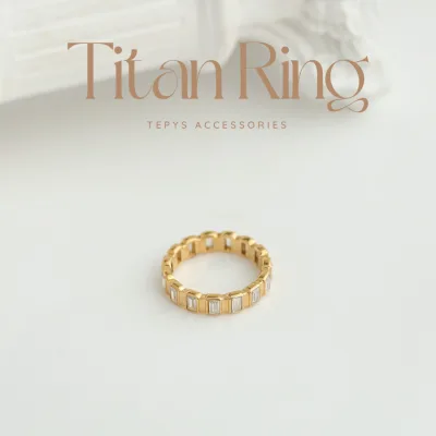 Nhẫn Titan Golden 18K