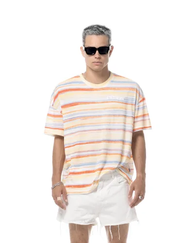 SUMMER26 STRIPED T-SHIRT - RAINBOW