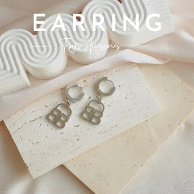 Letter B Earring