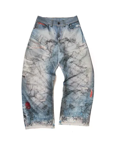 GOTHIC GATE PRINTED DENIM - BLING VER