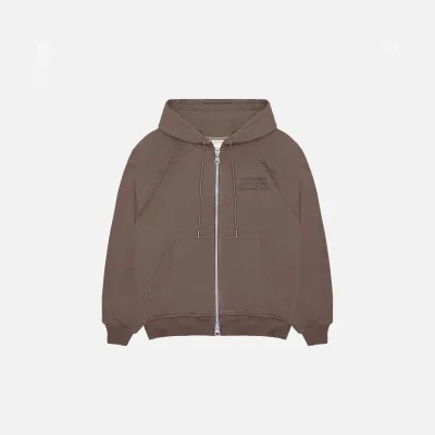 TOO BAD, TOO LAZY RAGPLAN HOODIE - BROWN