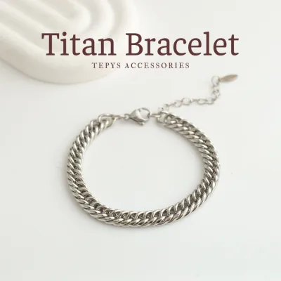 Lắc Tay Chain Titan Silver