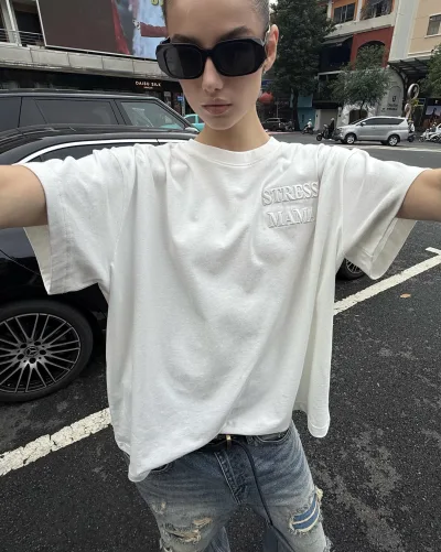 SSMA EMBROIDERY BASIC T-SHIRT - WHITE