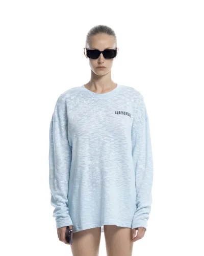 SUMMER26 SSMA SPLATTER LONGSLEEVE - BABY BLUE