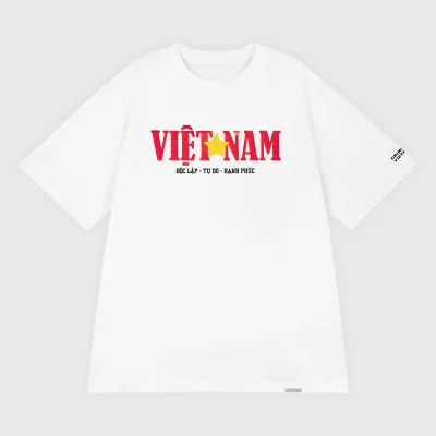 Áo Độc Lập - Tự Do - Hạnh Phúc // Trắng