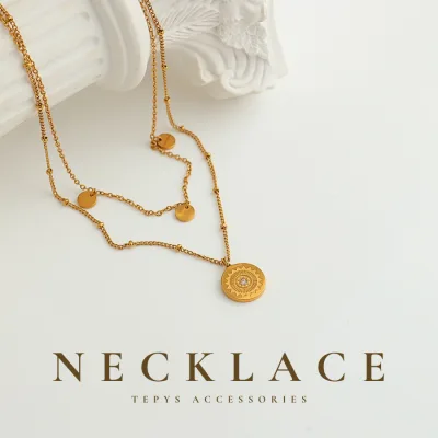 Dây chuyền Suni Trống Đồng Titan Gold