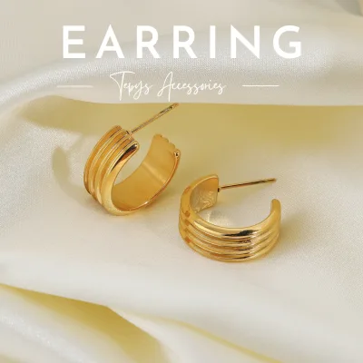 Paraller Round Earring