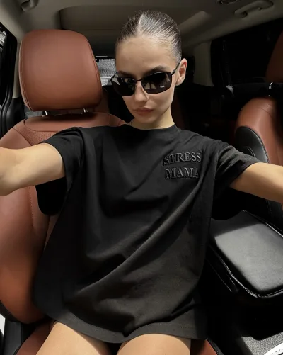 SSMA EMBROIDERY BASIC T-SHIRT - BLACK