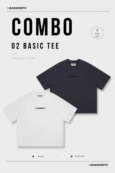 [COMBO 2 ÁO - SIZE L] ÁO THUN CLASSIC BOXY TEE