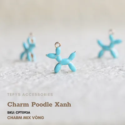 Charm Poodle Xanh.