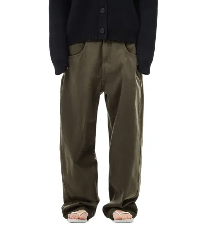 FW25 PLAIN JEANS - BROWN