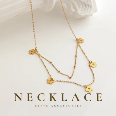 Dây Chuyền Flower Boni Titan Gold