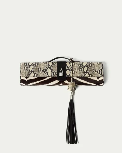 Extended Hybrid Leather Long Clutch