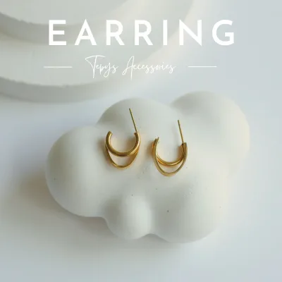 2-Layer Round Earring