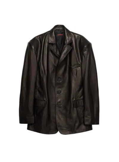 LEATHER BLAZER