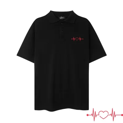 Áo Polo Form Rộng MYO In hình nhịp đập của Tim Heart