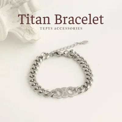 Lắc Tay Double Eight Titan Silver