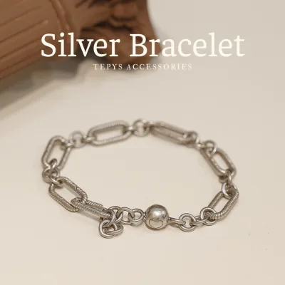 Lắc Tay Móc Xích Bạc