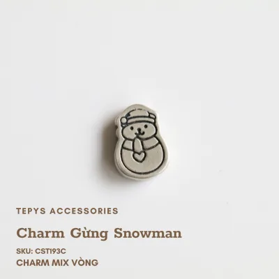 Charm Bánh Gừng Snowman